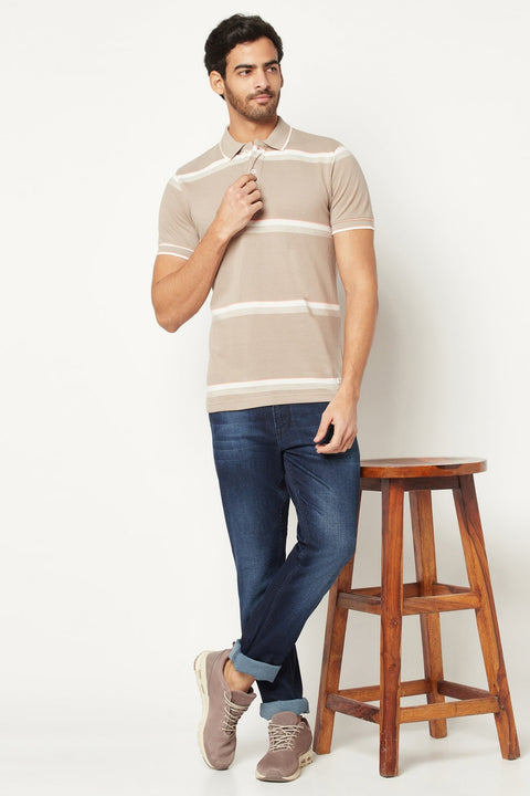 Dark Blue Lightly Faded Jeans - Jeans - 
