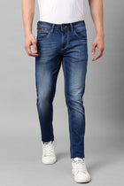 Dark Blue Skinny Fit Jeans - Jeans - 230110023