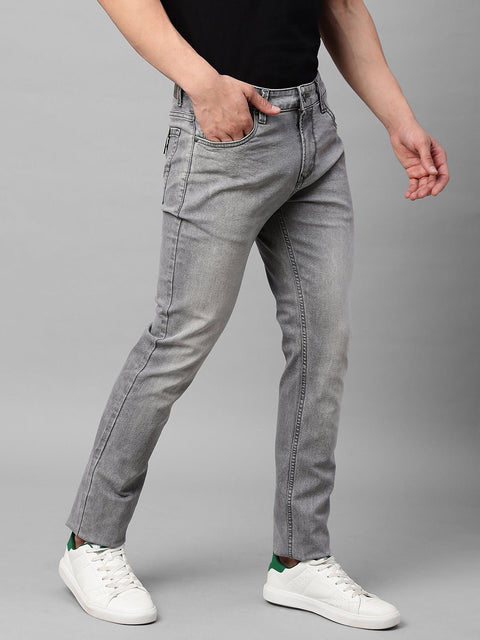 Grey Slim Fit Jeans - Jeans - 230210173